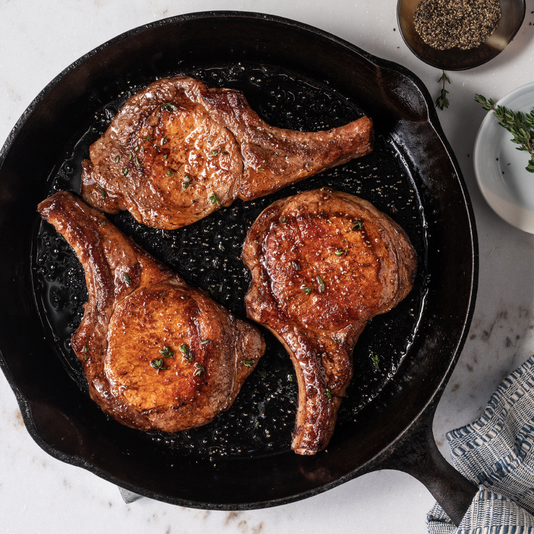 Cast Iron Skillet Pork Chops